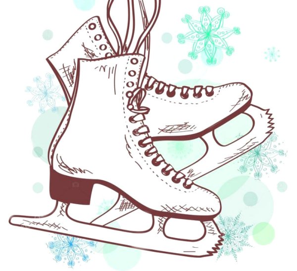 Коньки раскраска