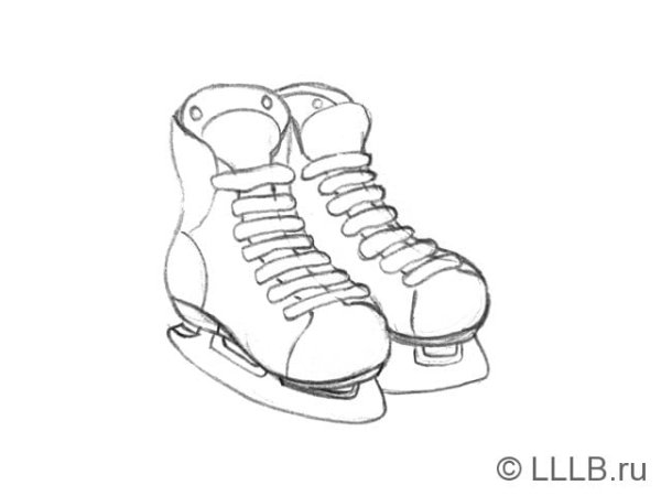 Коньки набросок