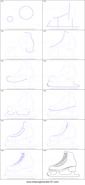 Коньки черно белые