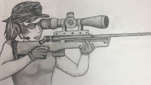 ПАБГ арты карандашом