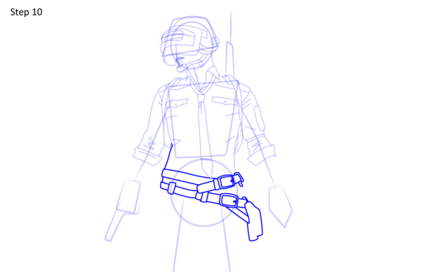 Поэтапный рисунок ПАБГ