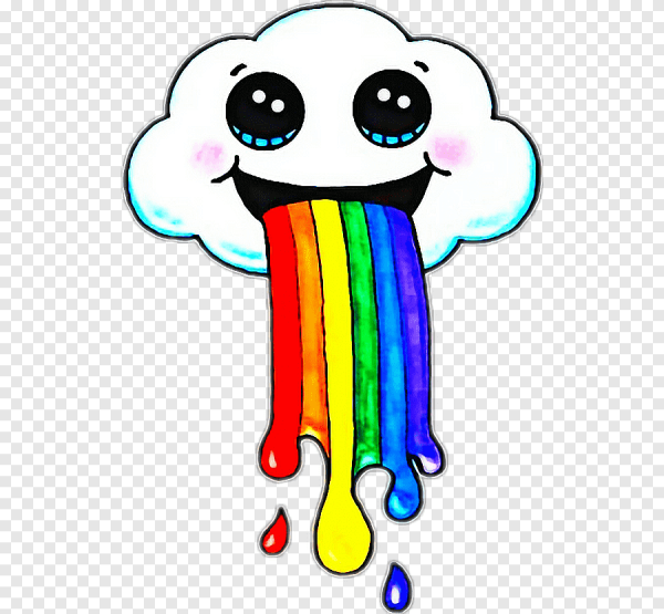 Облако с радугой изо рта