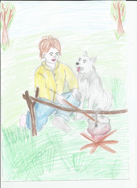 Иллюстрация к рассказу Бежин луг легко