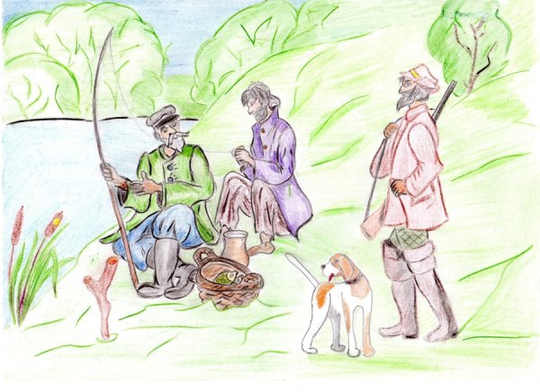 Рисунок из рассказа Бежин луг