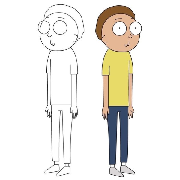 Как рисовать Морти