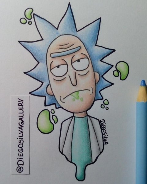Рик и Морти для срисовки