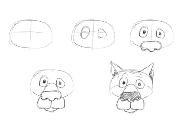 Уроки рисования мультяшных персонажей