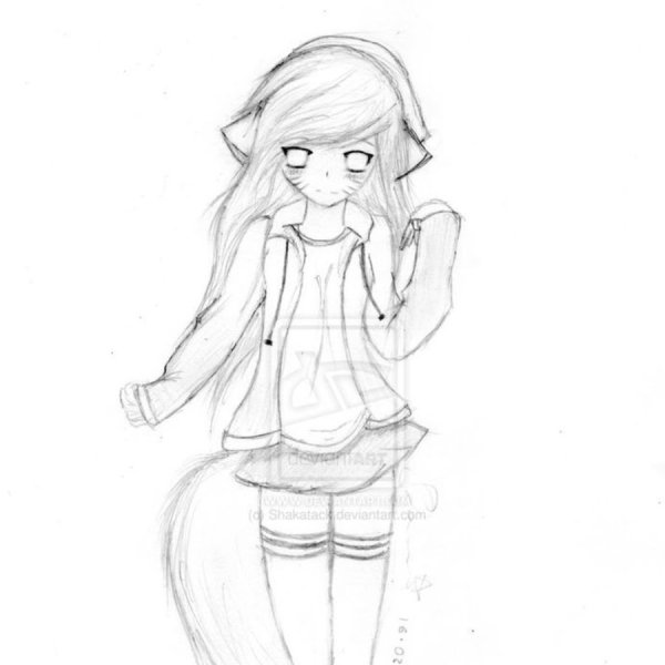 Девушка для раскрашивания в полный рост