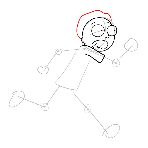 Рик нарисовать поэтапно