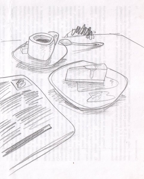 Бытовой рисунок карандашом