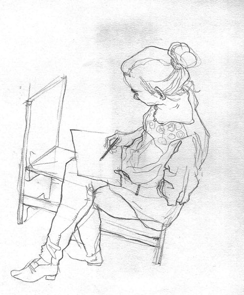 Наброски и зарисовки человека