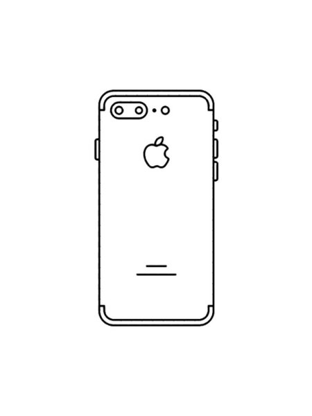 Эскиз карандашом смартфона