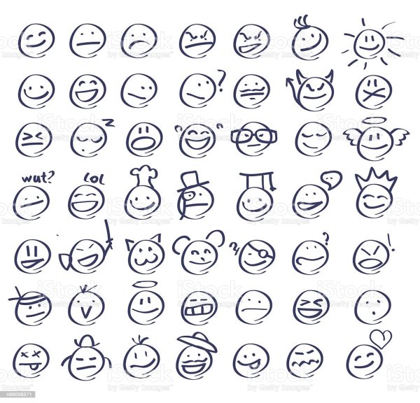 Нарисованный смайлик