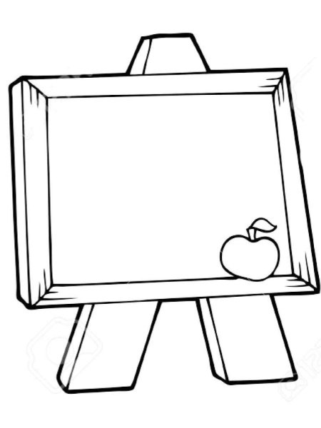 Школьная доска раскраска