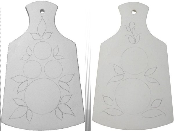 Городецкая роспись доска разделочная трафарет