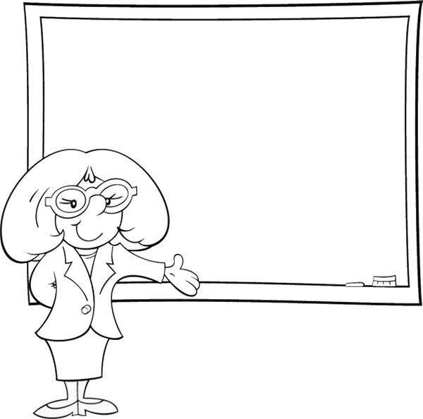 Учитель раскраска для детей