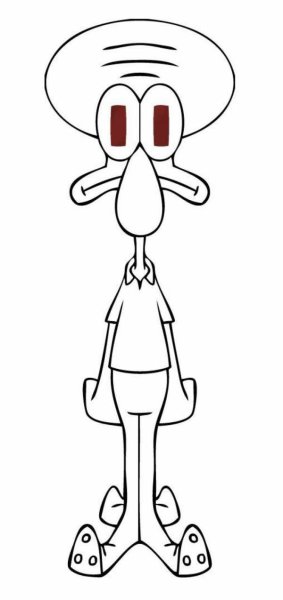 Нарисовать Сквидварда из Спанч Боба