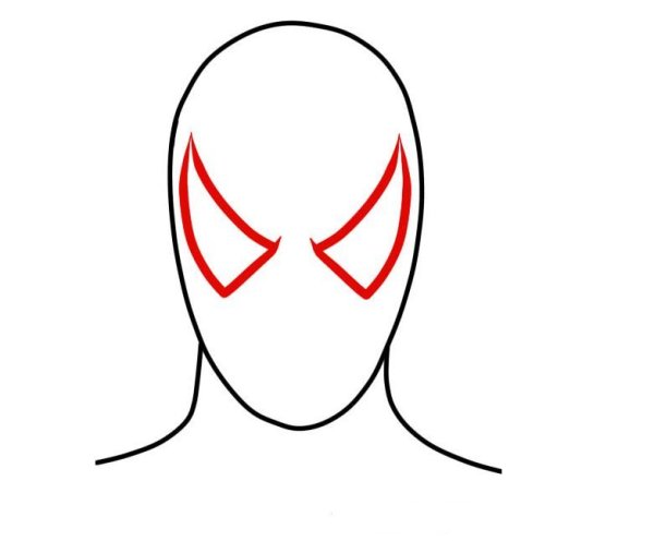 Поэтапное рисование человека паука