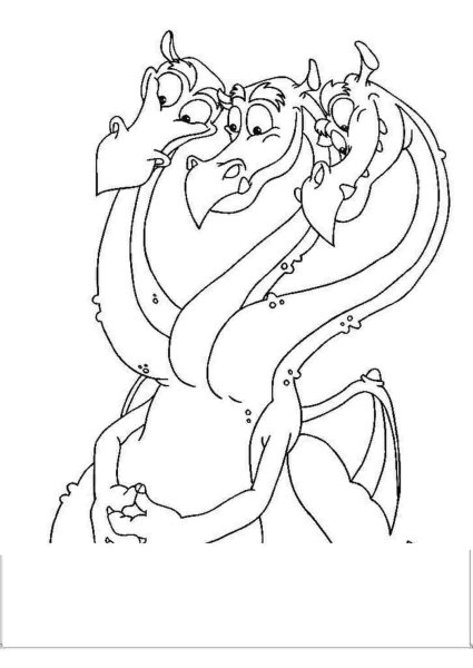 Голова змея Горыныча рисунок