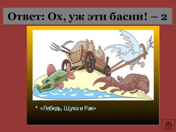 Лебедь, щука и рак. Фэнтези