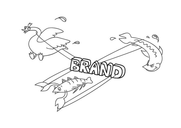 Басня лебедь щука раскраска