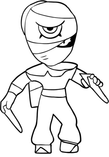 Раскраски Браво старс ниндзя тара