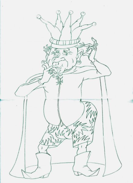 Лесной царь черно белый