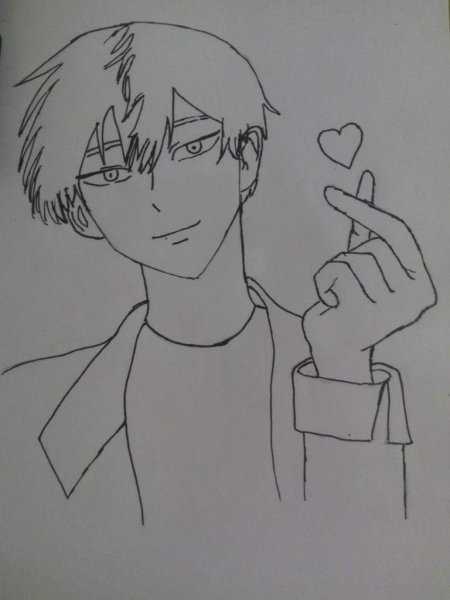 Рисунки для срисовки аниме легкие мальчиков