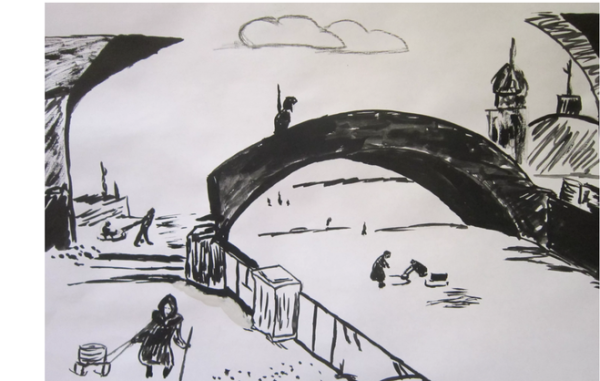 Рисунок на тему блокада Ленинграда