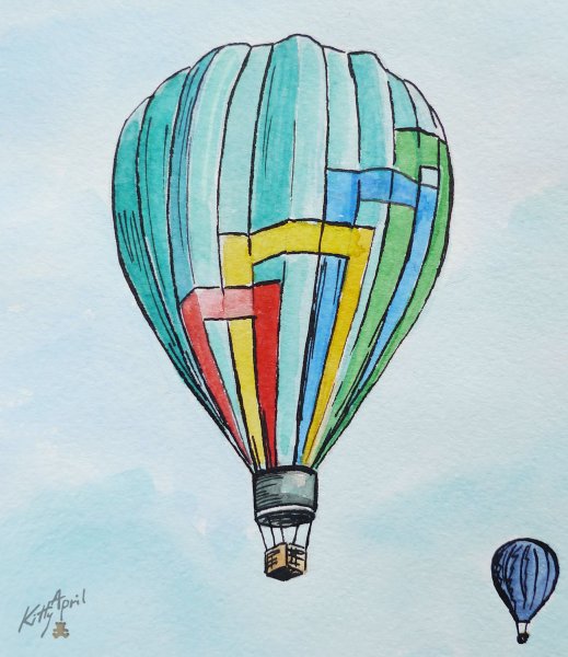 Рисование воздушные шары