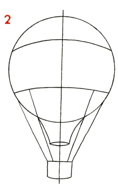 Легкий рисунок воздушного шара