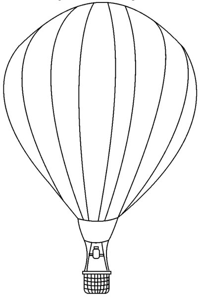 Воздушный шар контур