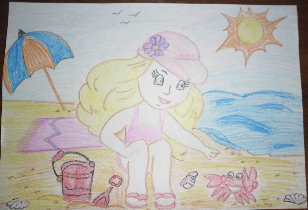 Рисунок моё счастливое детство для девочек