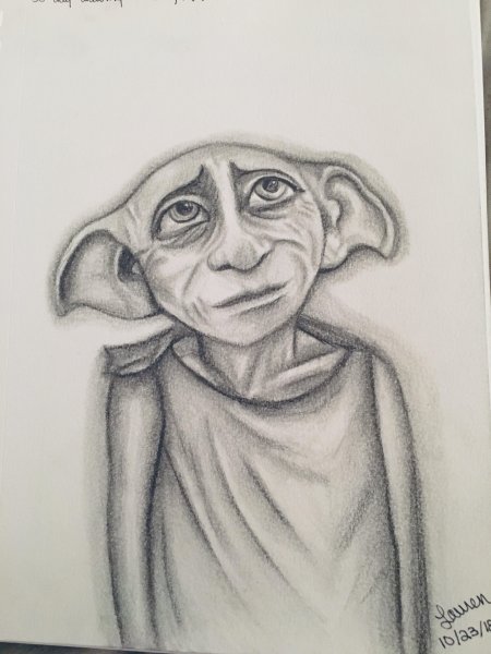 Нарисовать Добби из Гарри Поттера