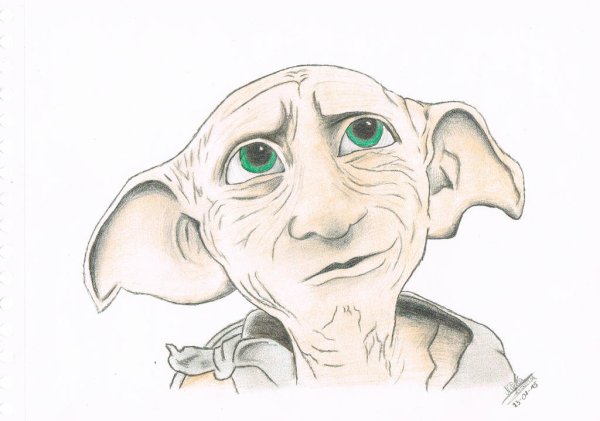 Добби из Гарри Поттера рисунок