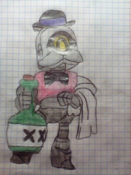 Робот на клетчатом листочке