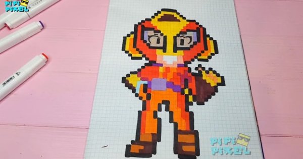 Макс по клеточкам из БРАВЛ старс