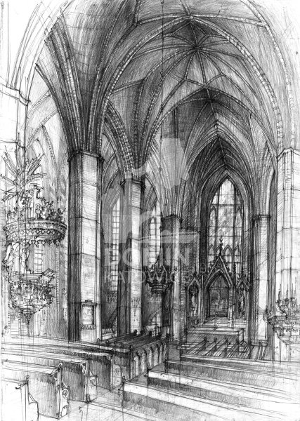 Миланский собор чертежи окон