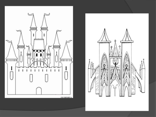 Готический стиль карандашом легко