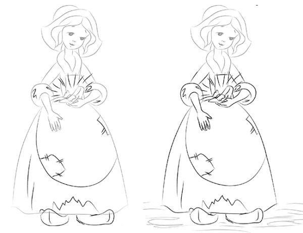 Образ Золушки рисунок