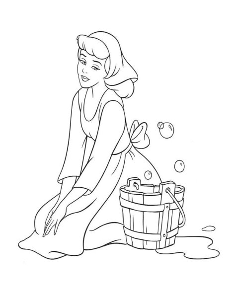 Раскраска. Золушка