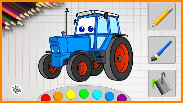 Трактор рисовалки