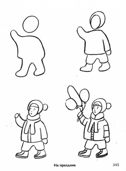 Рисование человека для детей