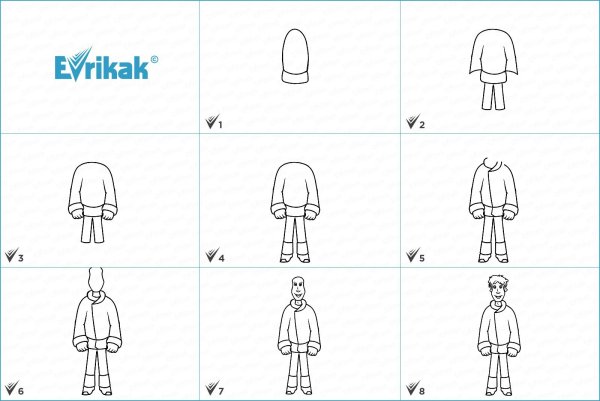 Рисуем Ивана царевича поэтапно