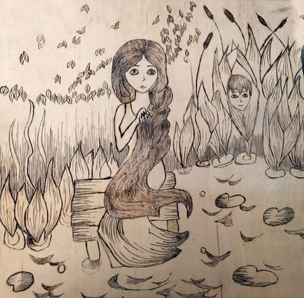 Рисунок Су анасы Габдулла Тукай