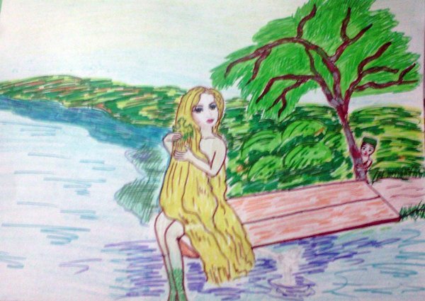 Габдулла Тукай водяная раскраска