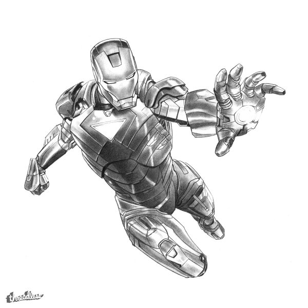 Раскраска Железный человек Марк 50