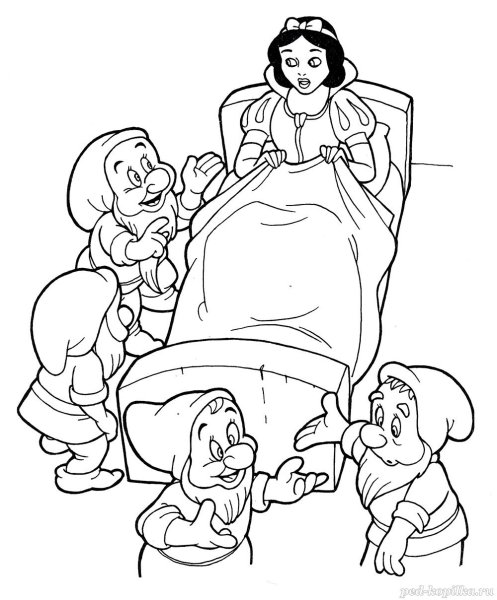 Сказка-раскраска. Белоснежка
