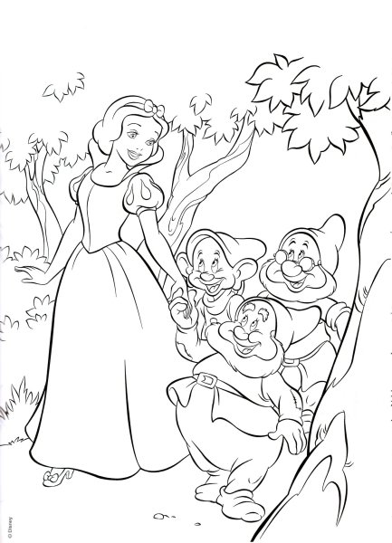 Сказка-раскраска. Белоснежка
