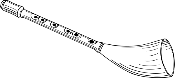 Свирель раскраска музыкальный инструмент